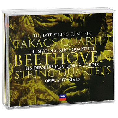 Takacs Quartet Beethoven String Quartets Opp 95, 127, 130-133 & 135 (3 CD) французском языках Исполнитель Takacs Quartet инфо 459l.