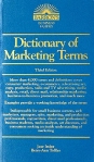 Dictionary of Marketing Terms Серия: Barron's Business Guides инфо 8146b.